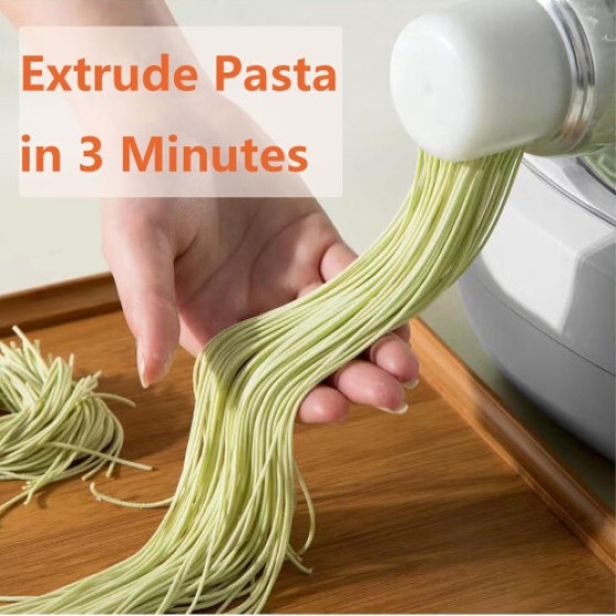 Mesin Mie 260W Pembuat Pasta Listrik Mesin Press Dumpling Otomatis Mesin Pembuat Mie Komersial Dengan 13 Bentuk untuk Dapur Rumah